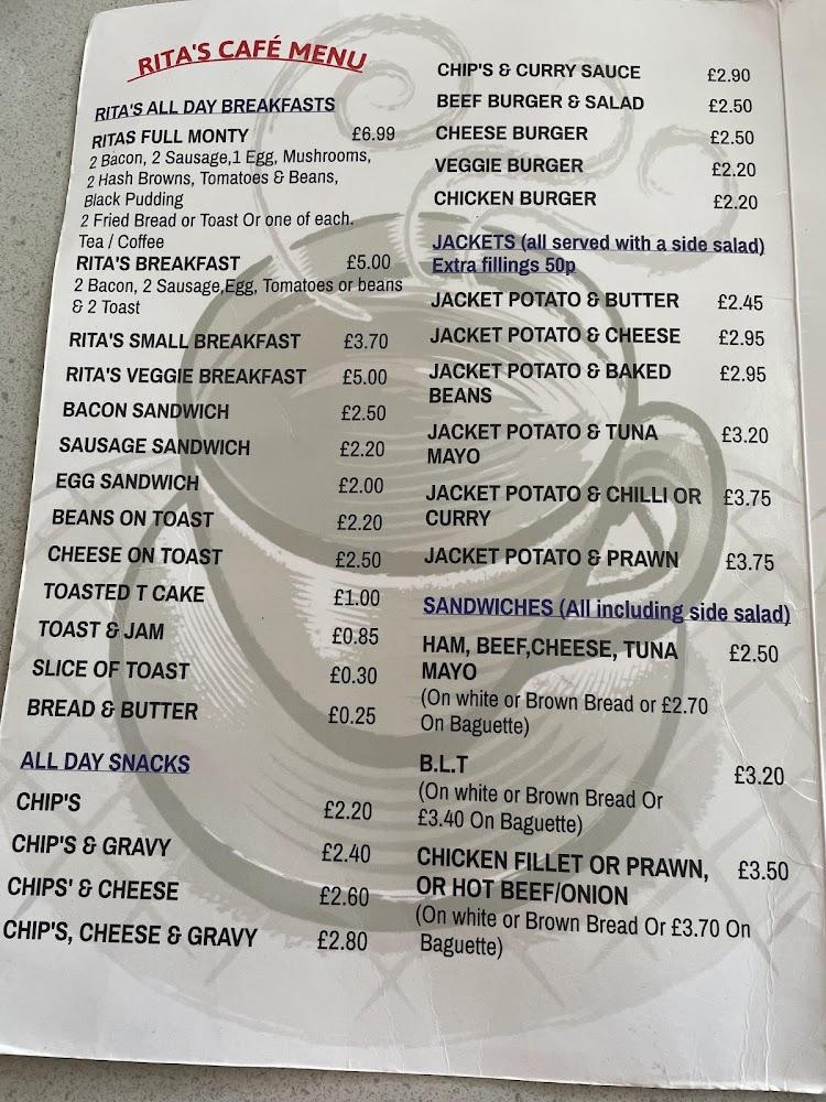Rita's Cafe Menu - 4